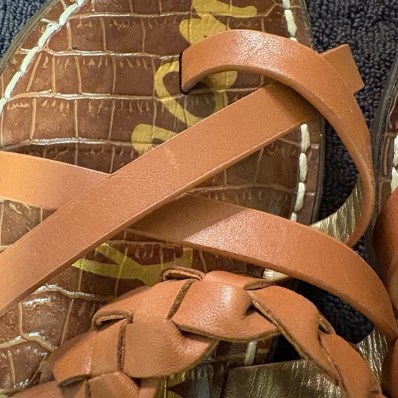 Sam Edelman Brown Garvie Braided Strap Flat Sandals Size 6.5 M - Picture 12 of 15